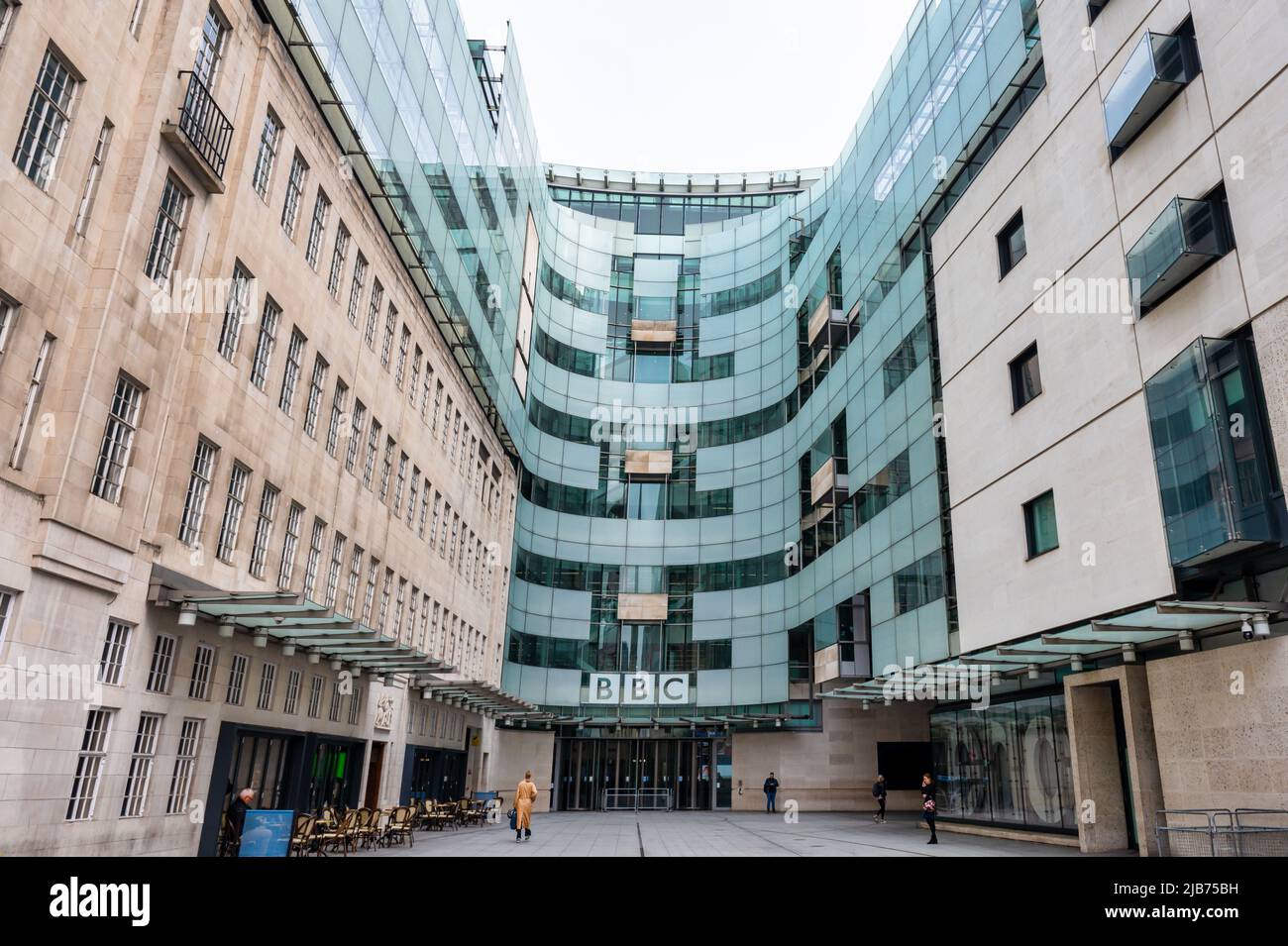 London, UK- May 4, 2022: BBC Broadcasting House in London Stock Photo