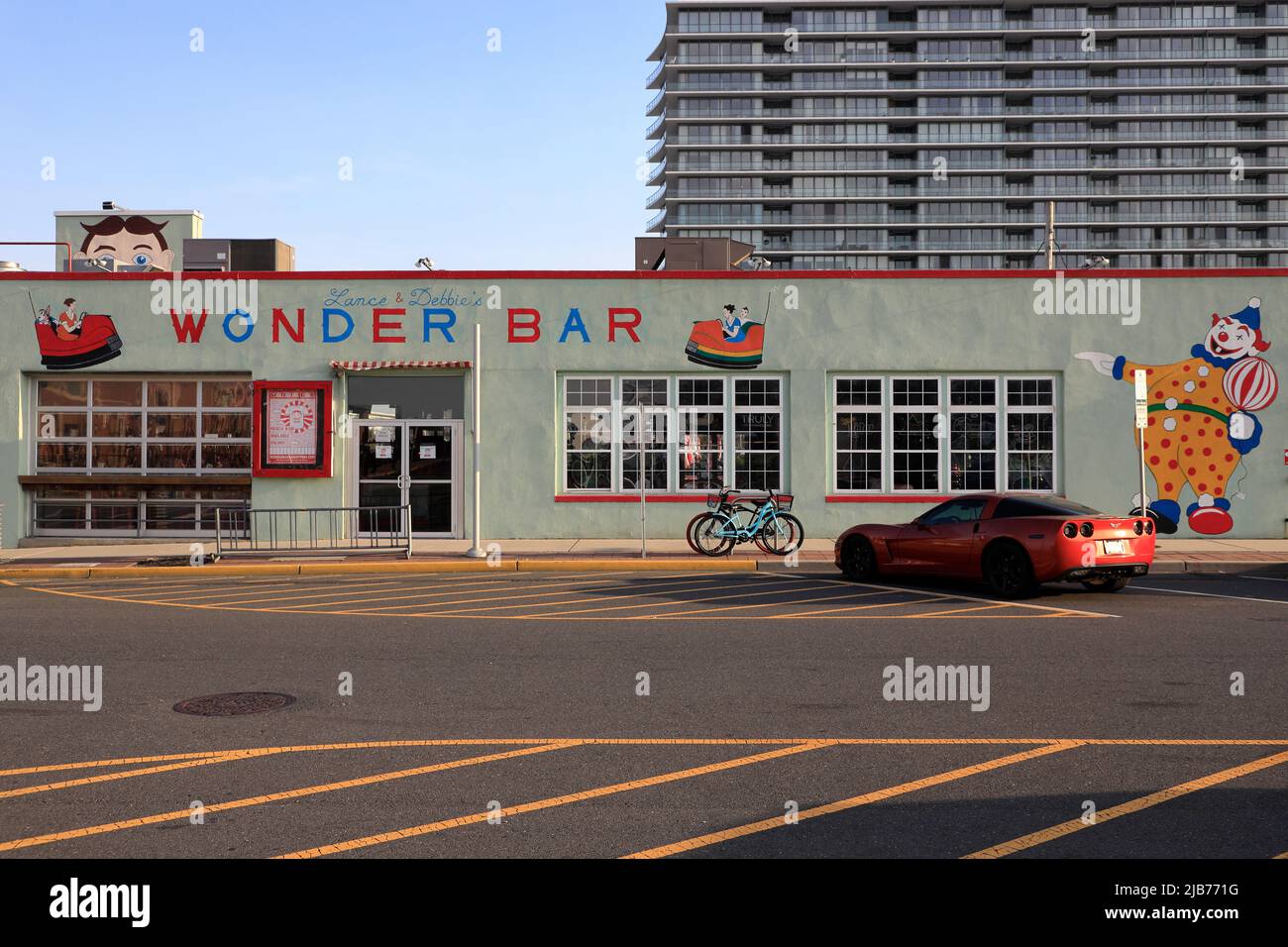 Wonder Bar a historic live music bar at Fifth and Ocean Avenue. Asbury