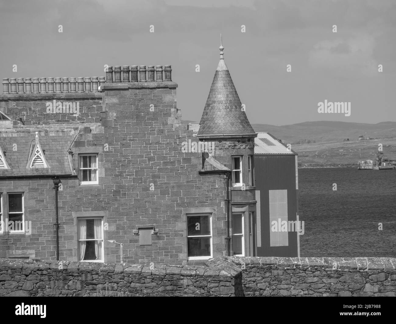 Lerwick and the shetland islands in scotland Stock Photo Alamy