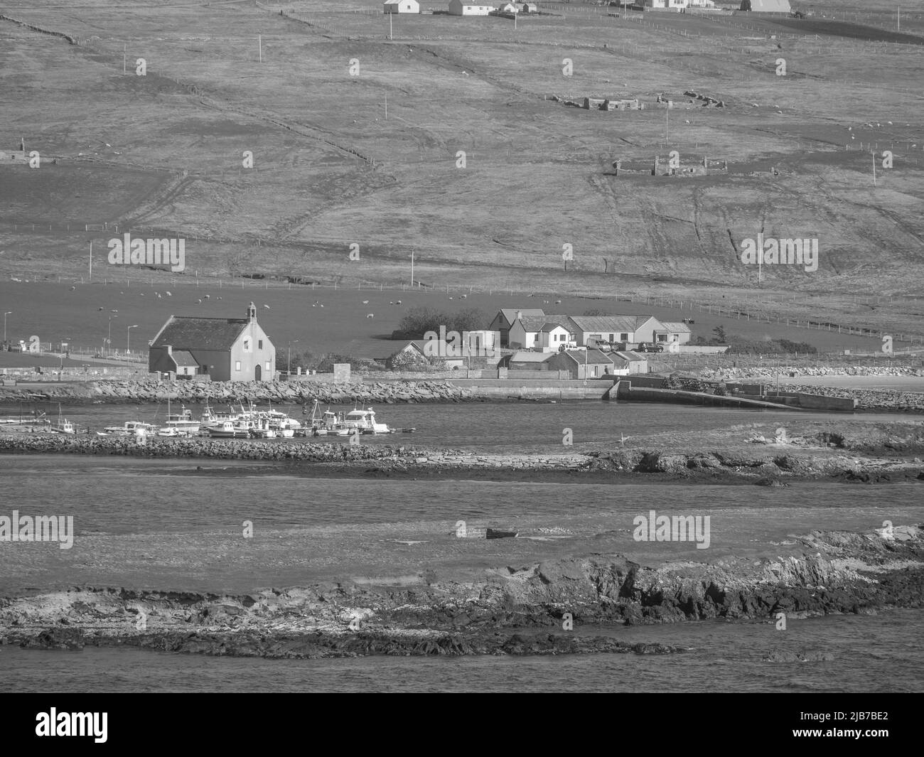 Lerwick and the shetland islands in scotland Stock Photo Alamy