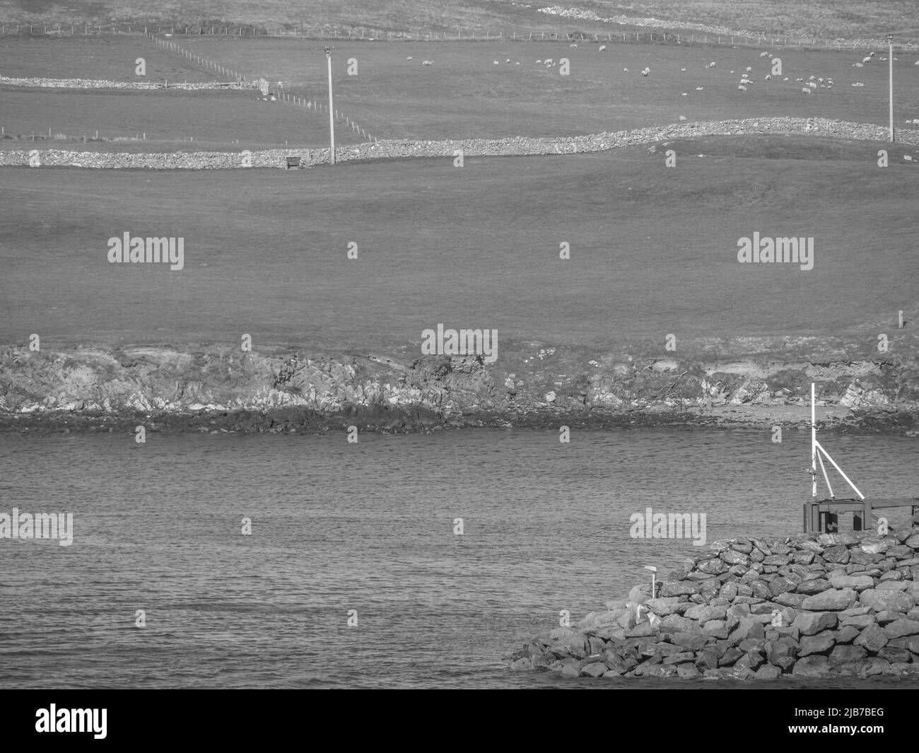 Lerwick and the shetland islands in scotland Stock Photo Alamy