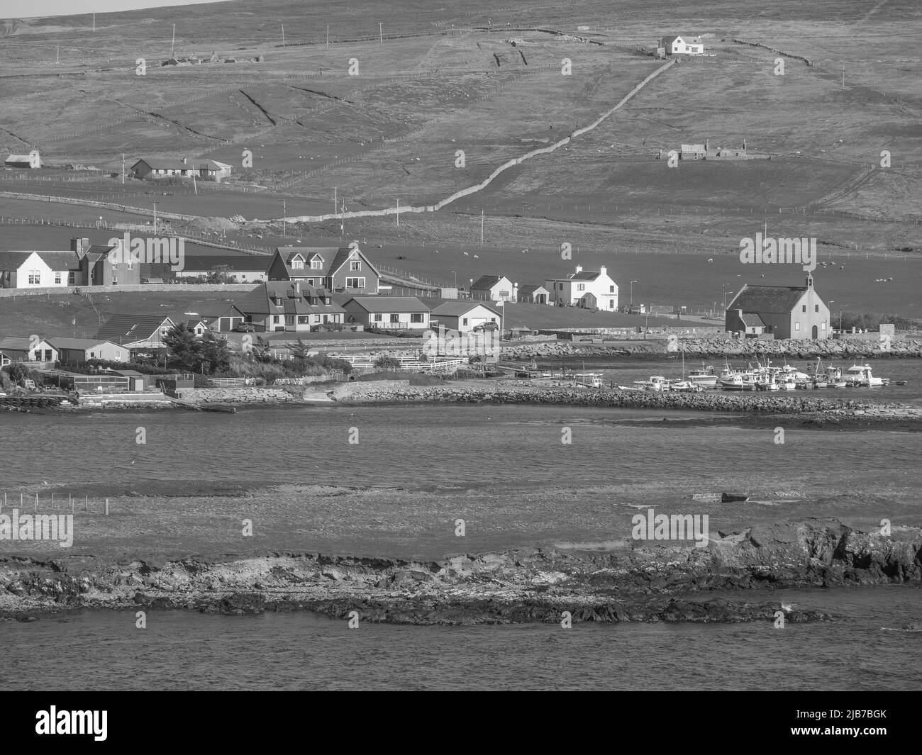 Lerwick and the shetland islands in scotland Stock Photo Alamy