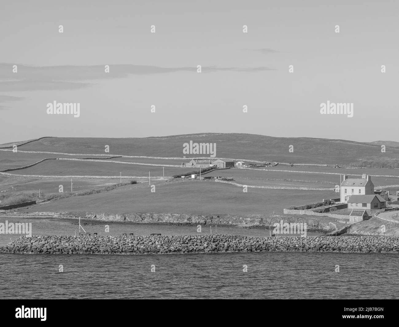 Lerwick and the shetland islands in scotland Stock Photo Alamy