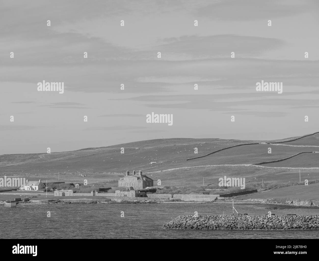 Lerwick and the shetland islands in scotland Stock Photo Alamy