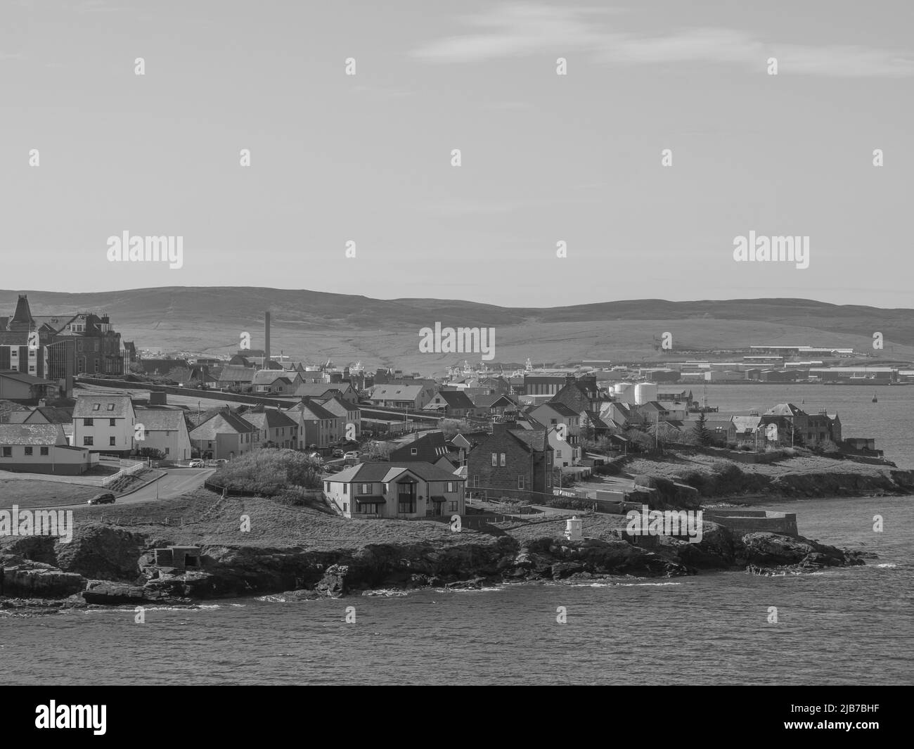 Lerwick and the shetland islands in scotland Stock Photo Alamy