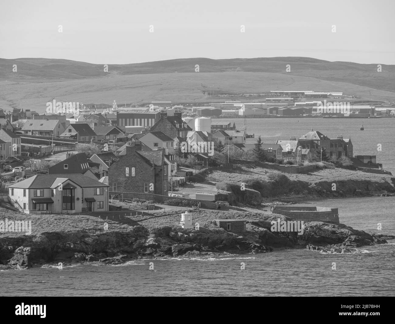 Lerwick and the shetland islands in scotland Stock Photo Alamy