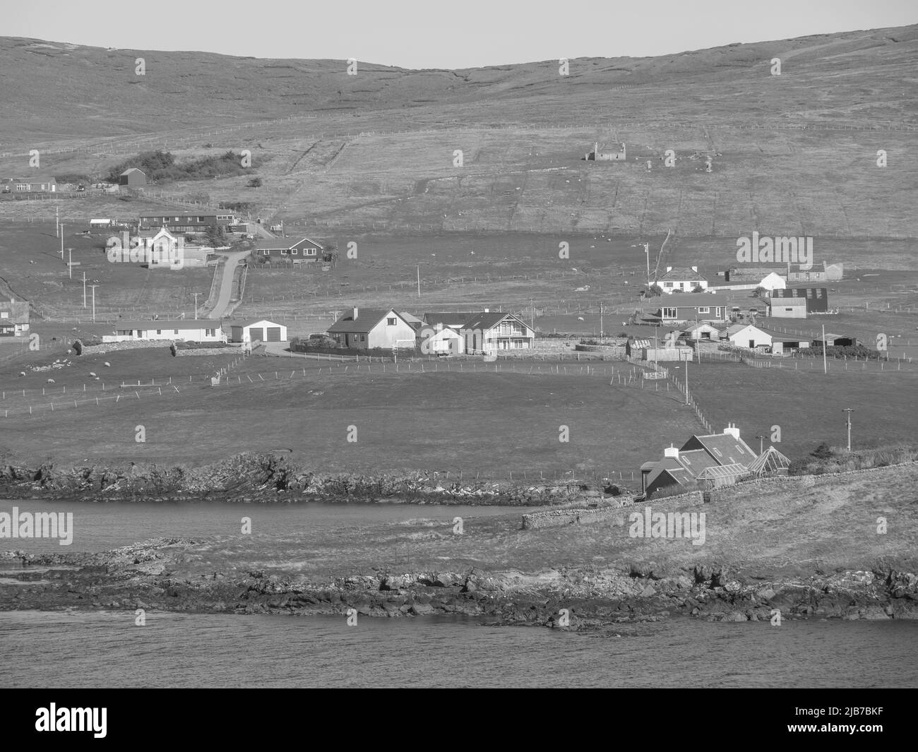 Lerwick and the shetland islands in scotland Stock Photo Alamy