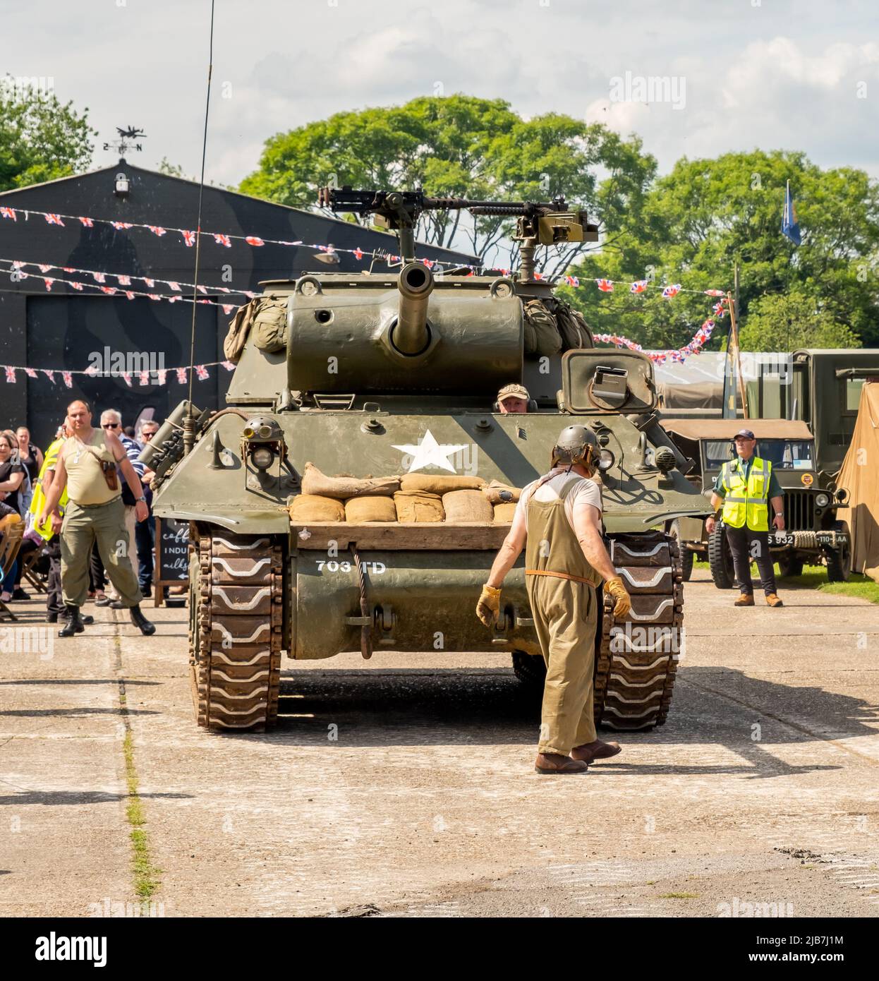 East Kirkby, Lincolnshire, UK June 02 2022. World War 2 reenactment