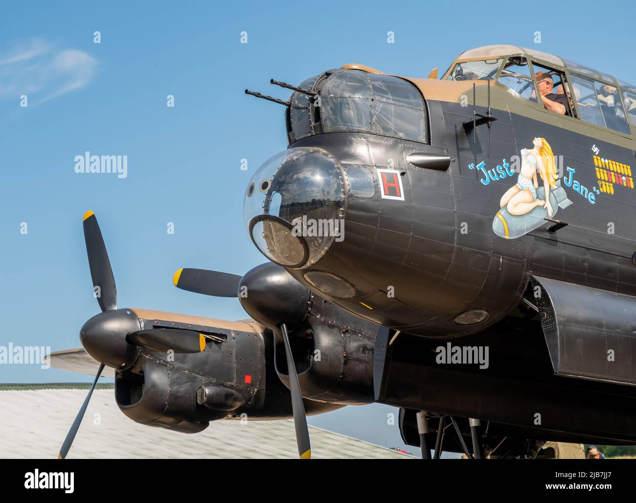 East Kirkby, Lincolnshire, UK June 02 2022. The Avro Lancaster Bomber