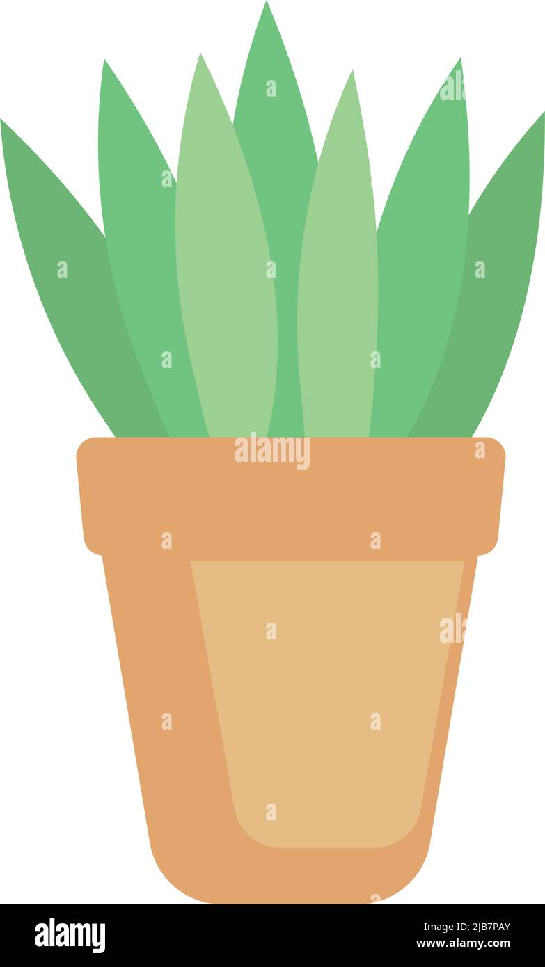 houseplant with yellow pot Stock Vector Image & Art - Alamy