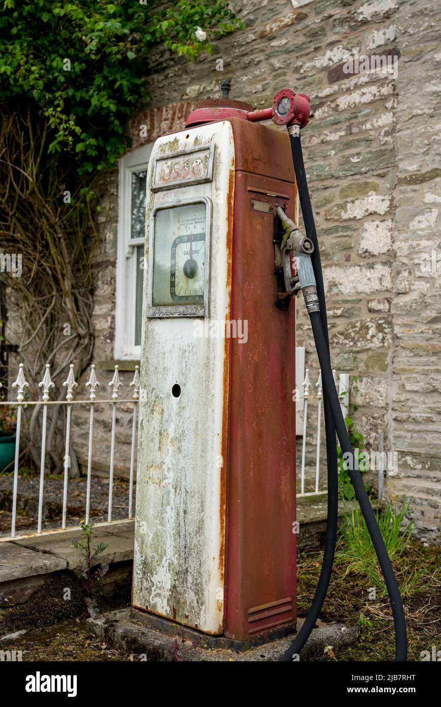 classic vintage imperial petrol gasoline pump Stock Photo