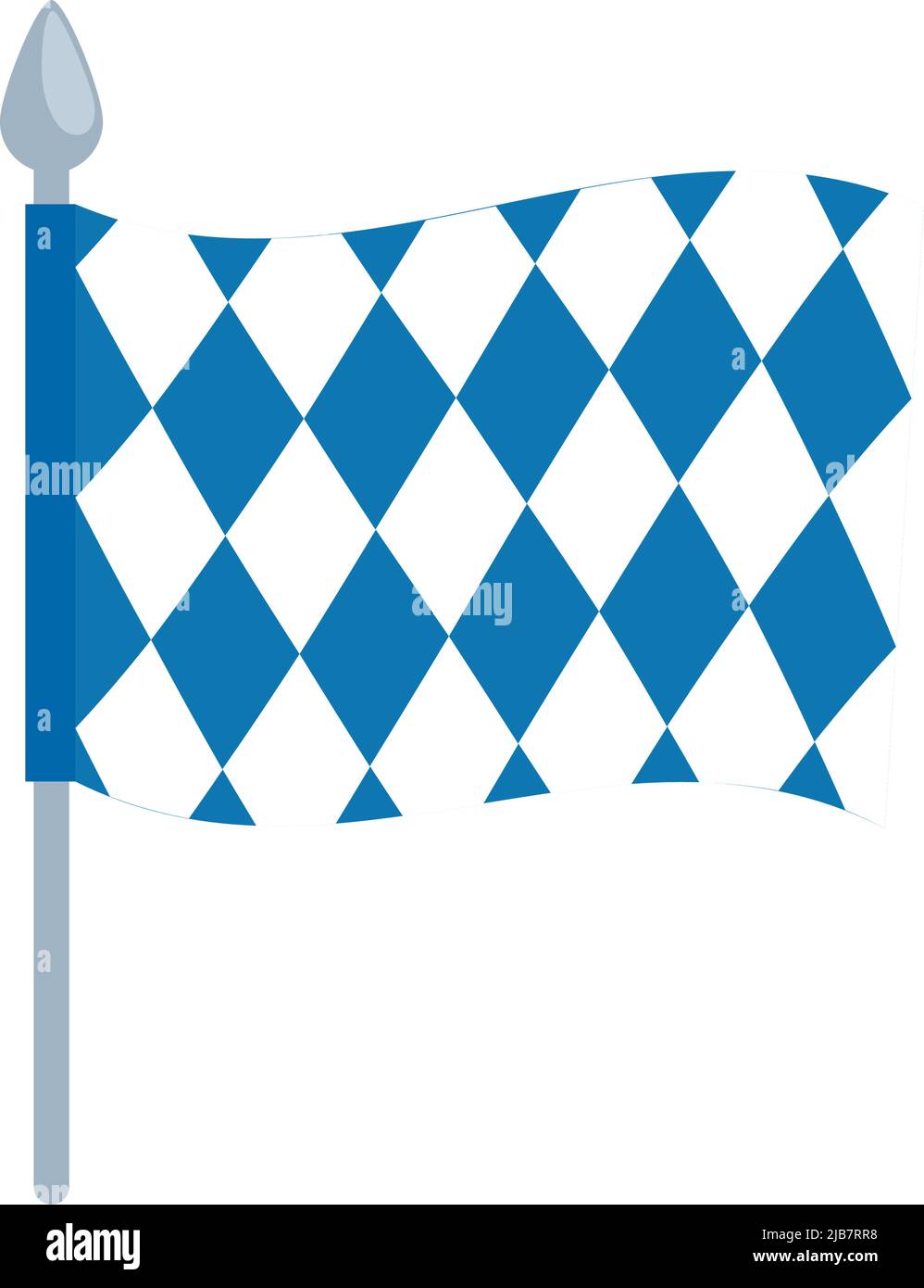 oktober fest flag waving Stock Vector