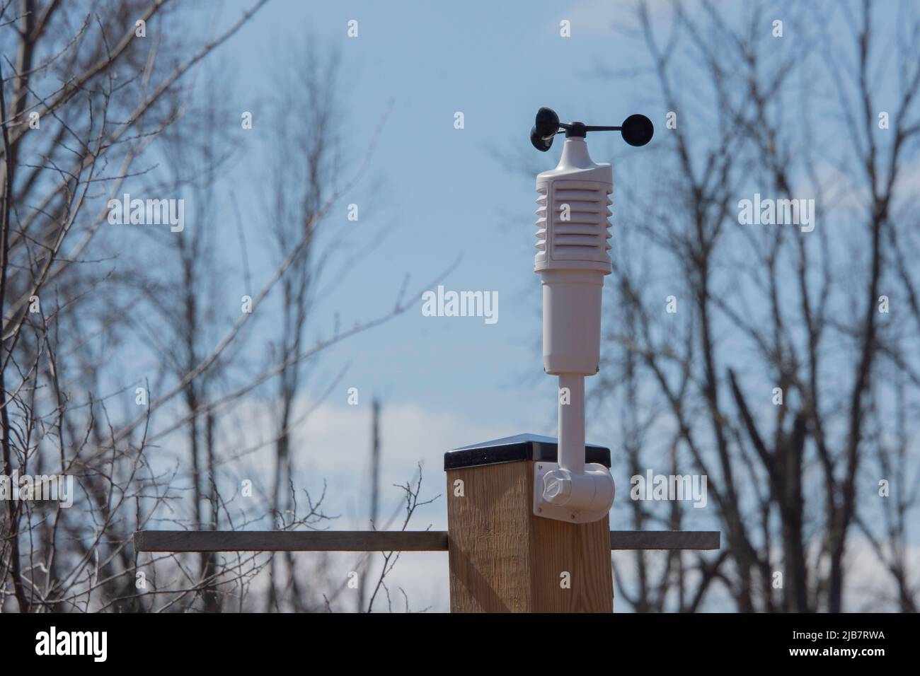 A weather forecaster's instrument for measuring wind speed in the