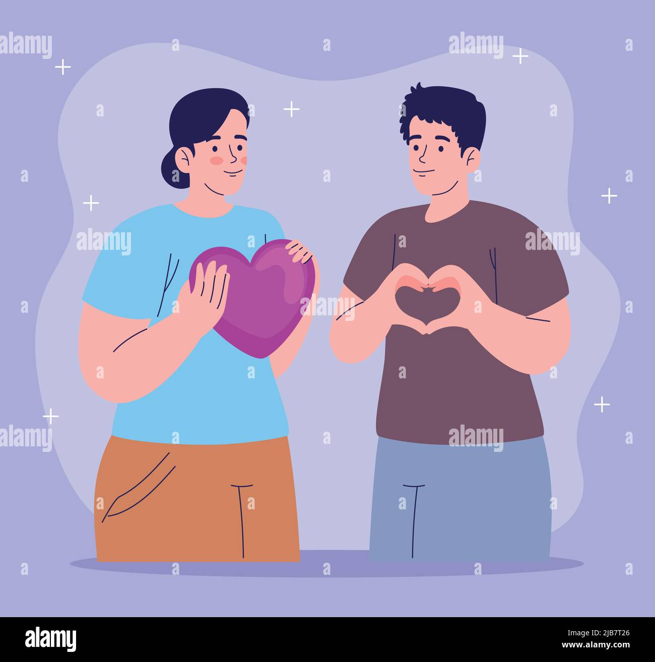 couple in love Stock Vector Image & Art - Alamy