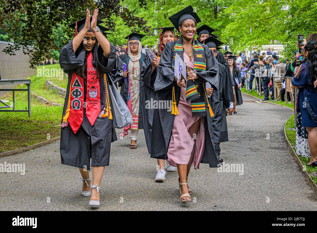 USA. 03rd June, 2022. On June 3, 2022 City College of New York (CCNY) recognized the graduates of the Class of 2022 at their 169th Commencement Ceremony with Keynote speaker Dr. Anthony S. Fauci and documentary filmmaker Stanley Nelson, to receive CCNY's 2022 honorary degree recipients. (Photo by Erik McGregor/Sipa USA) Credit: Sipa USA/Alamy Live News Stock Photo