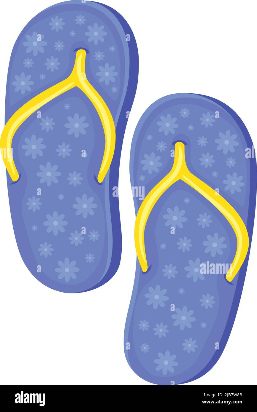 blue flip flops accessories Stock Vector Image & Art - Alamy
