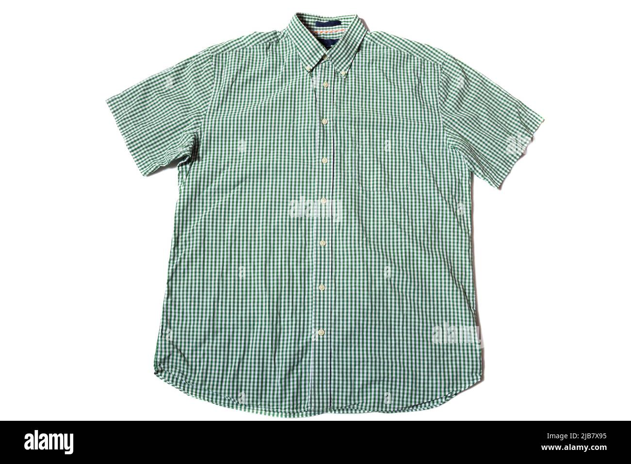 Aqua Green Crimp Button Up Shirt