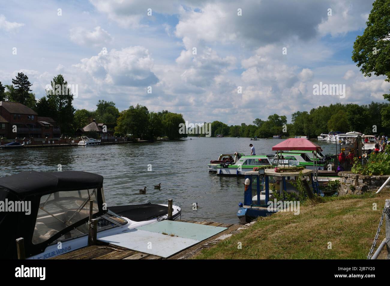 River Thames at Marlow Stock Photo Alamy