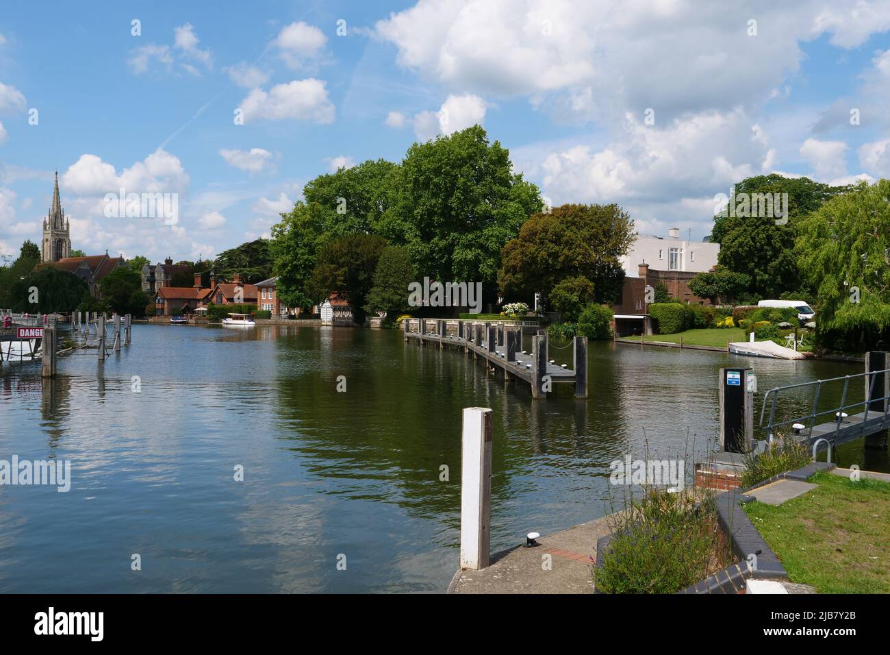 River Thames at Marlow Stock Photo Alamy
