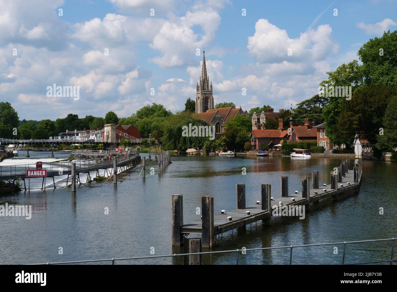 River Thames at Marlow Stock Photo Alamy