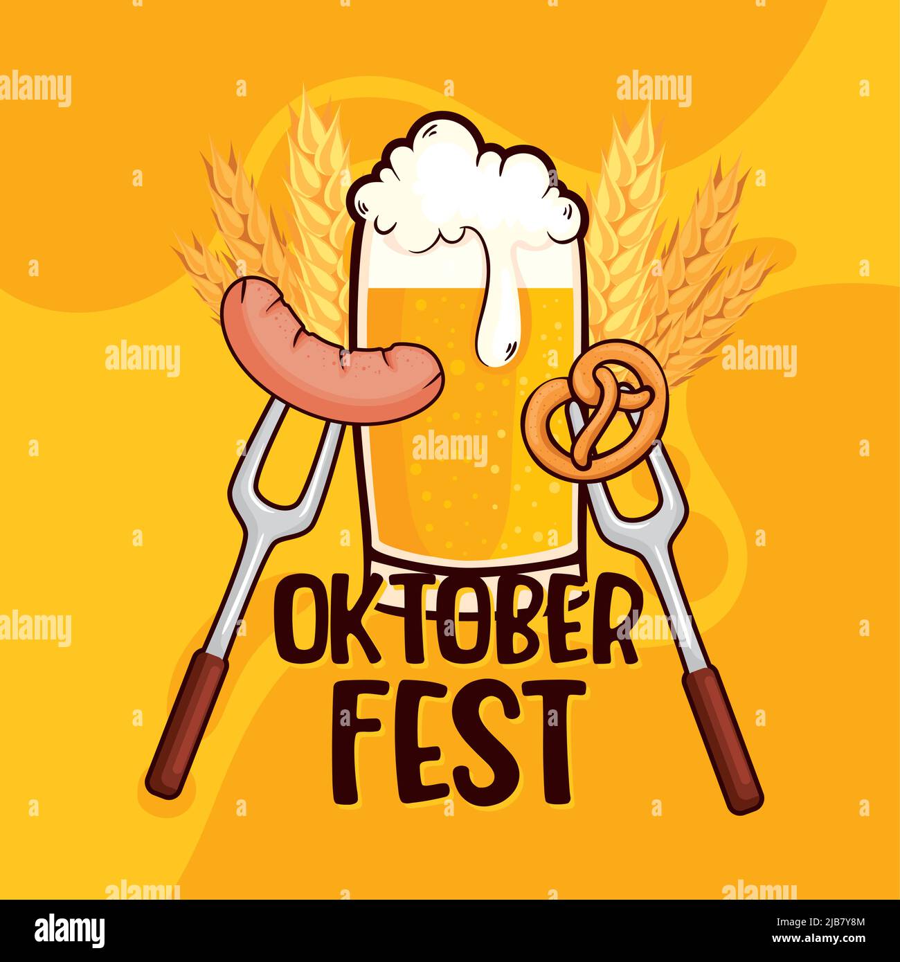 Cook Fest Lettering oktober fest lettering template Stock Vector Image & Art - Alamy