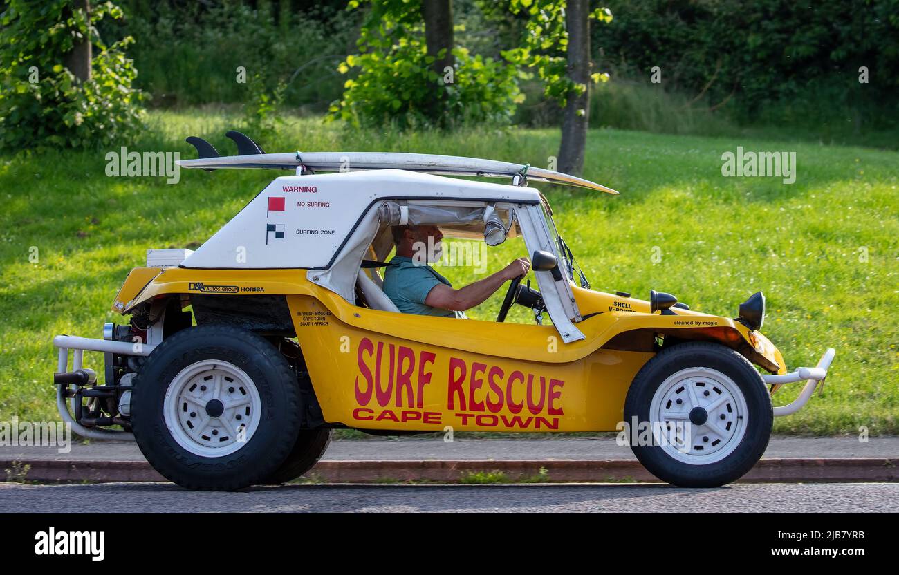 Surf rescue Beamish Beach Buggy Stock Photo