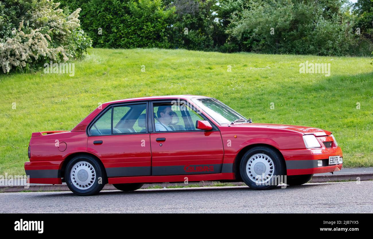 1988 red Vauxhall Cavalier Calibre 2.0 Stock Photo