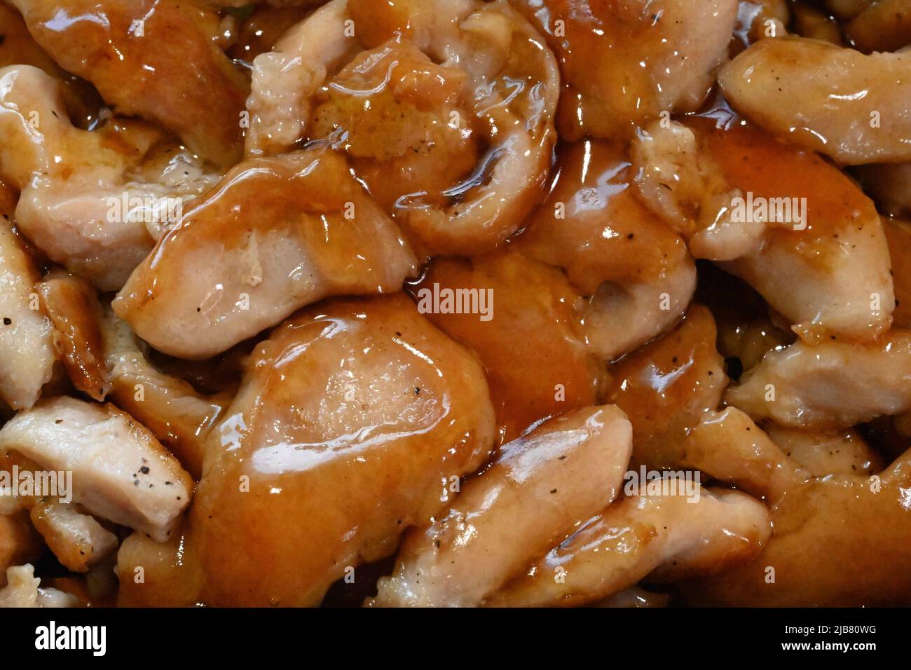 Delicious, teriyaki chicken at high resolution and detail Stock Photo