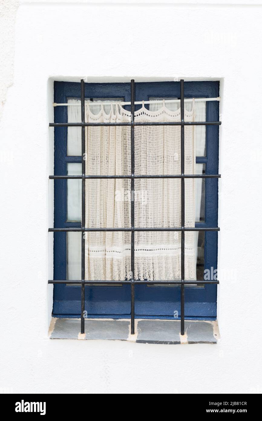 Details of window and door in Costa Brava Catalana, Spain Stock Photo