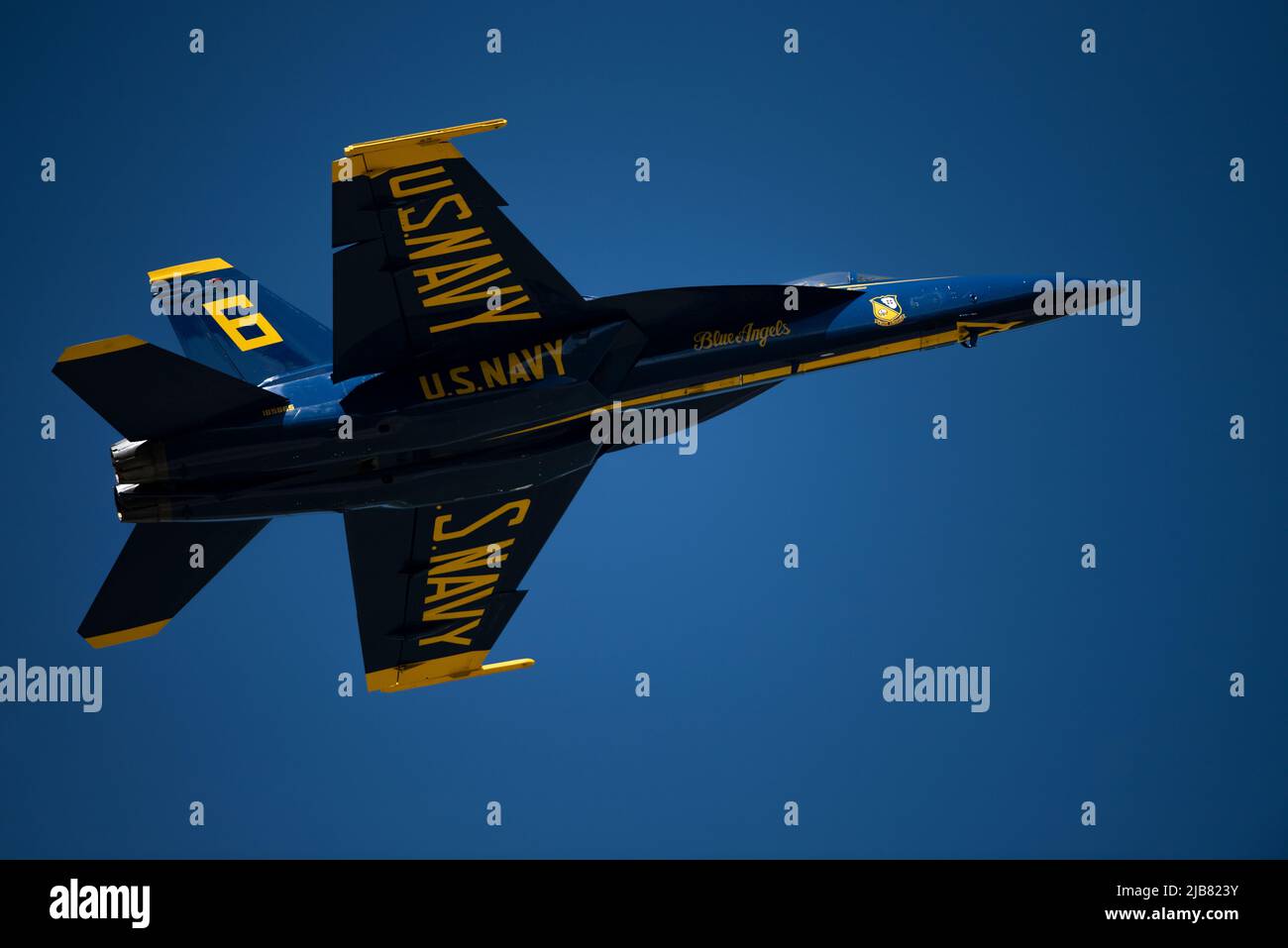 The U.S. Navy Flight demonstration team, the Blue Angels, perform