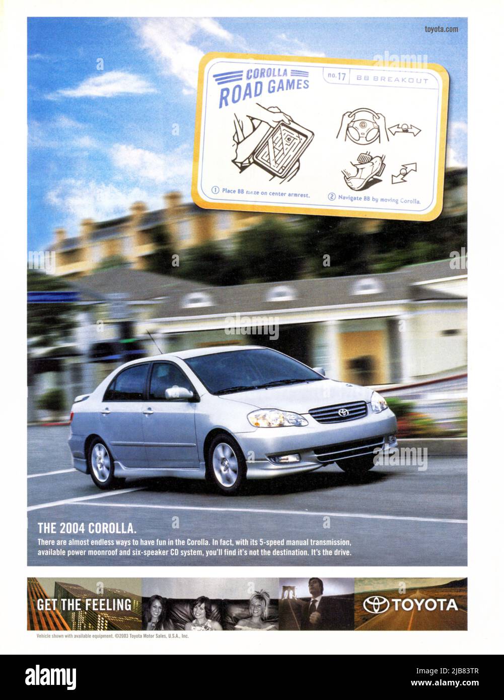 Vintage 2 February 2004 Sports Illustrated Magazine Advert, USA Stock Photo