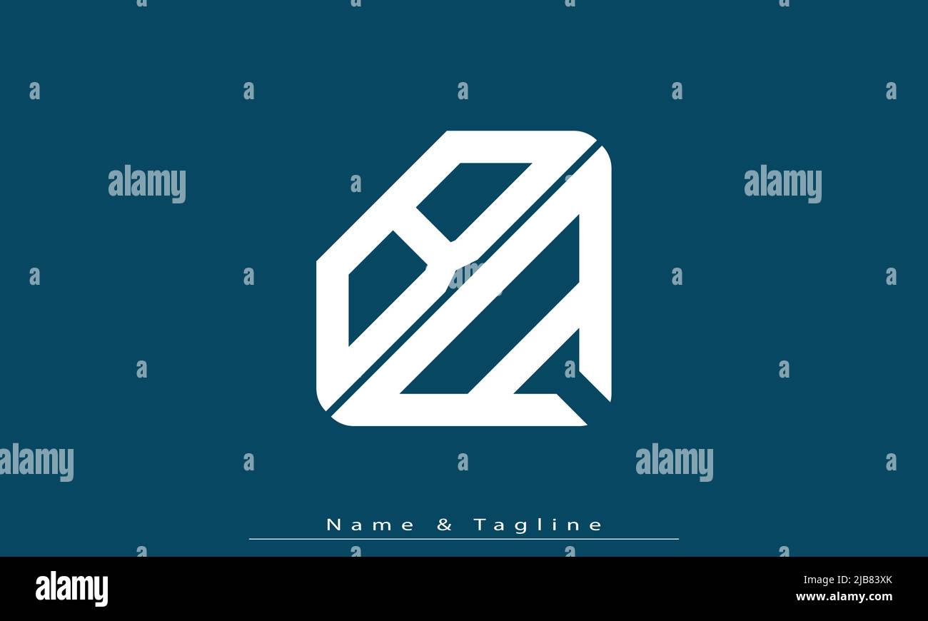 Alphabet letters Initials Monogram logo BA, AB Stock Vector Image & Art ...