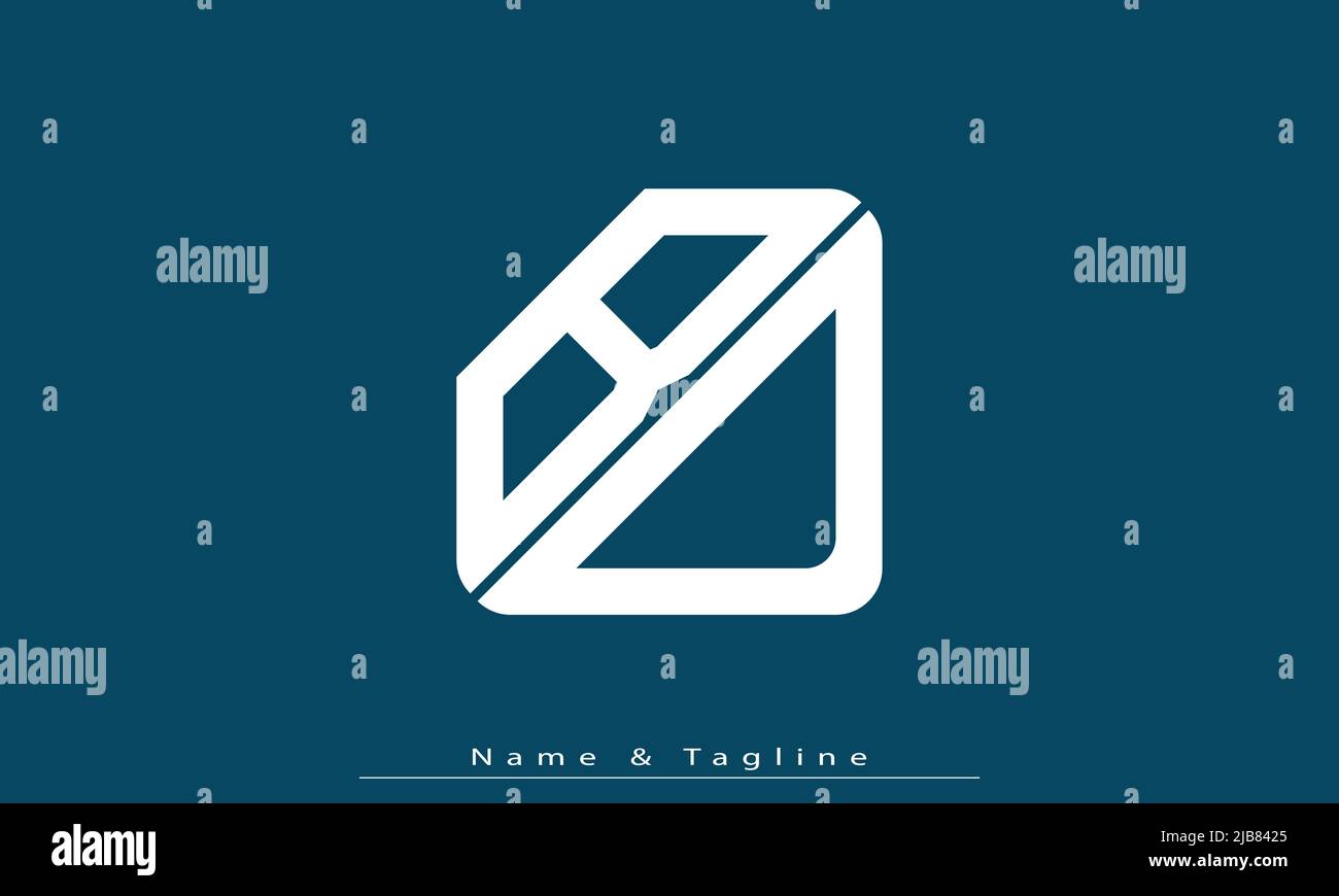 Alphabet letters Initials Monogram logo BD, DB Stock Vector