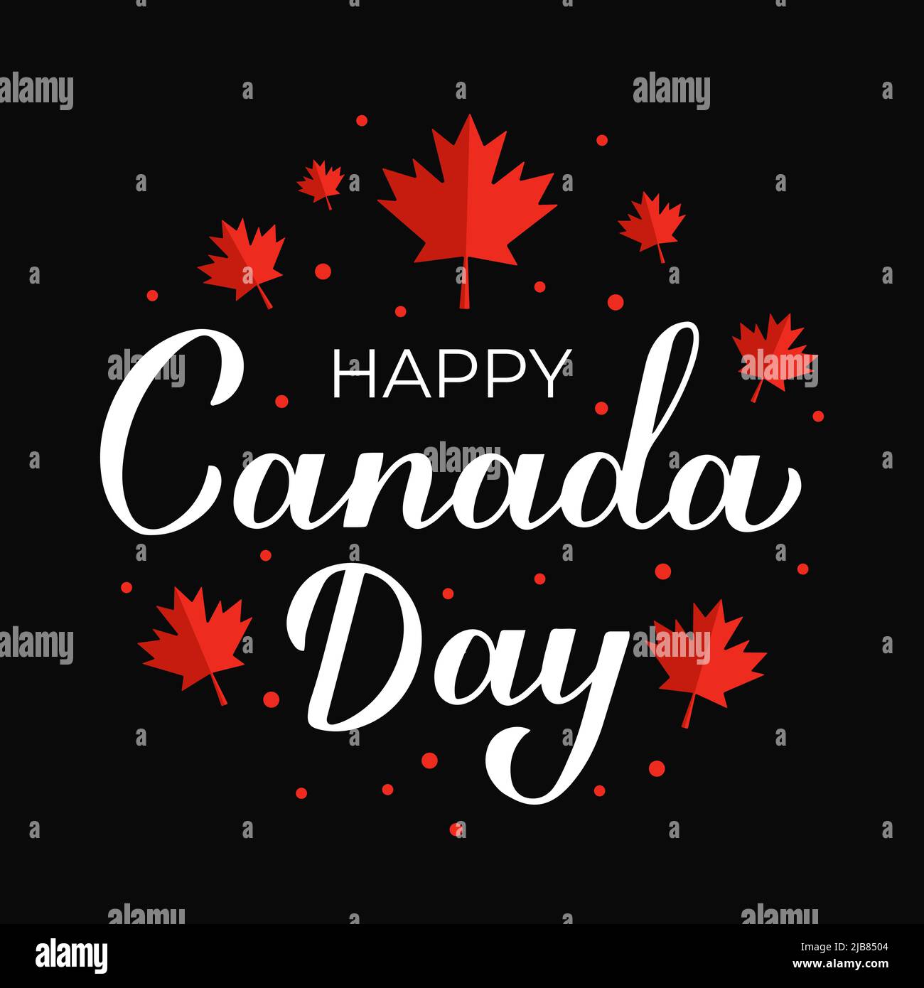 canada-day-typography-poster-canadian-holiday-on-july-1st-vector-template-for-banner-party-invitation-greeting-card-flyer-etc-stock-vector-image-art-alamy