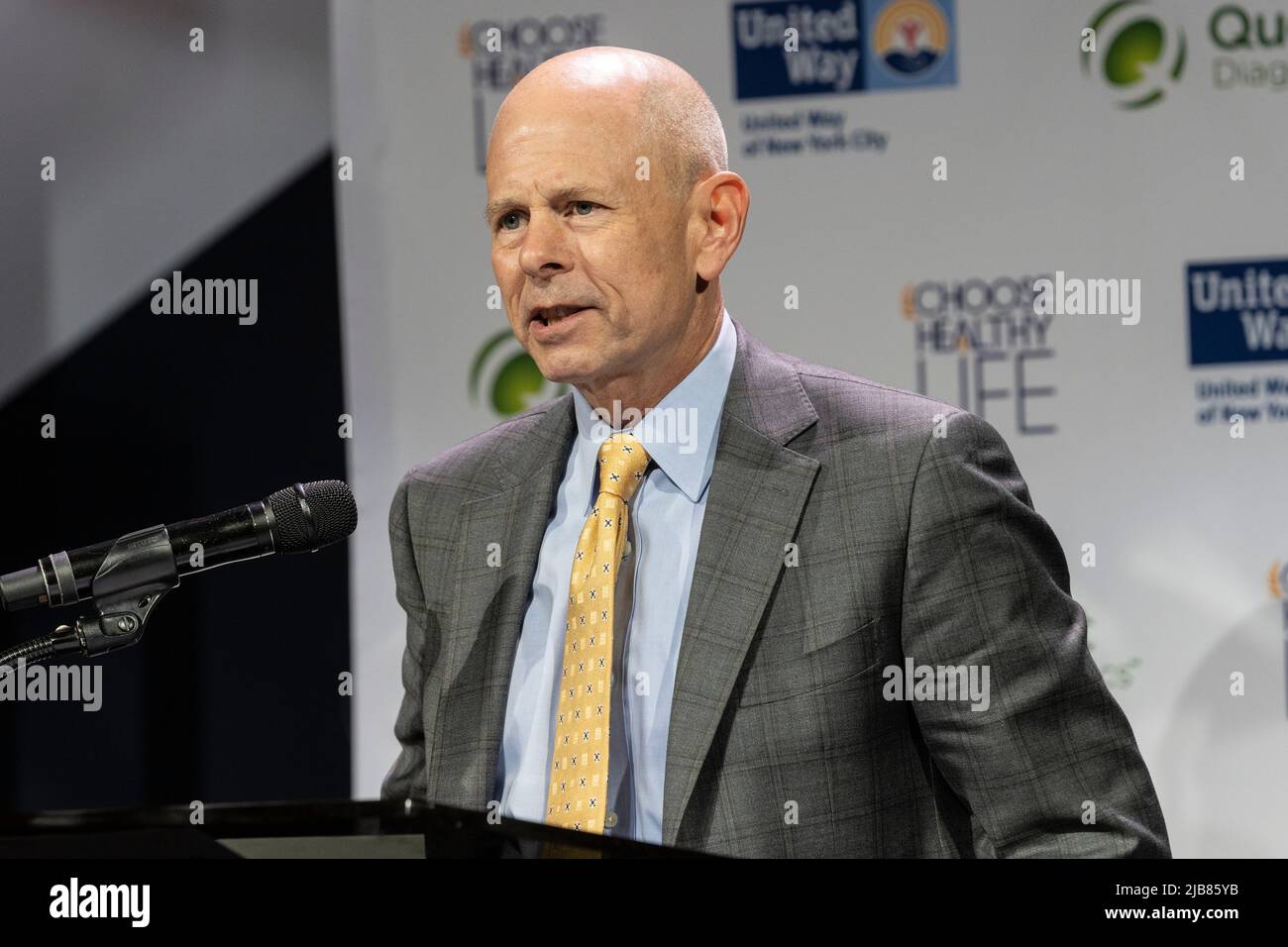 New York, NY June 3, 2022 Quest Diagnostics CEO James Davis speaks