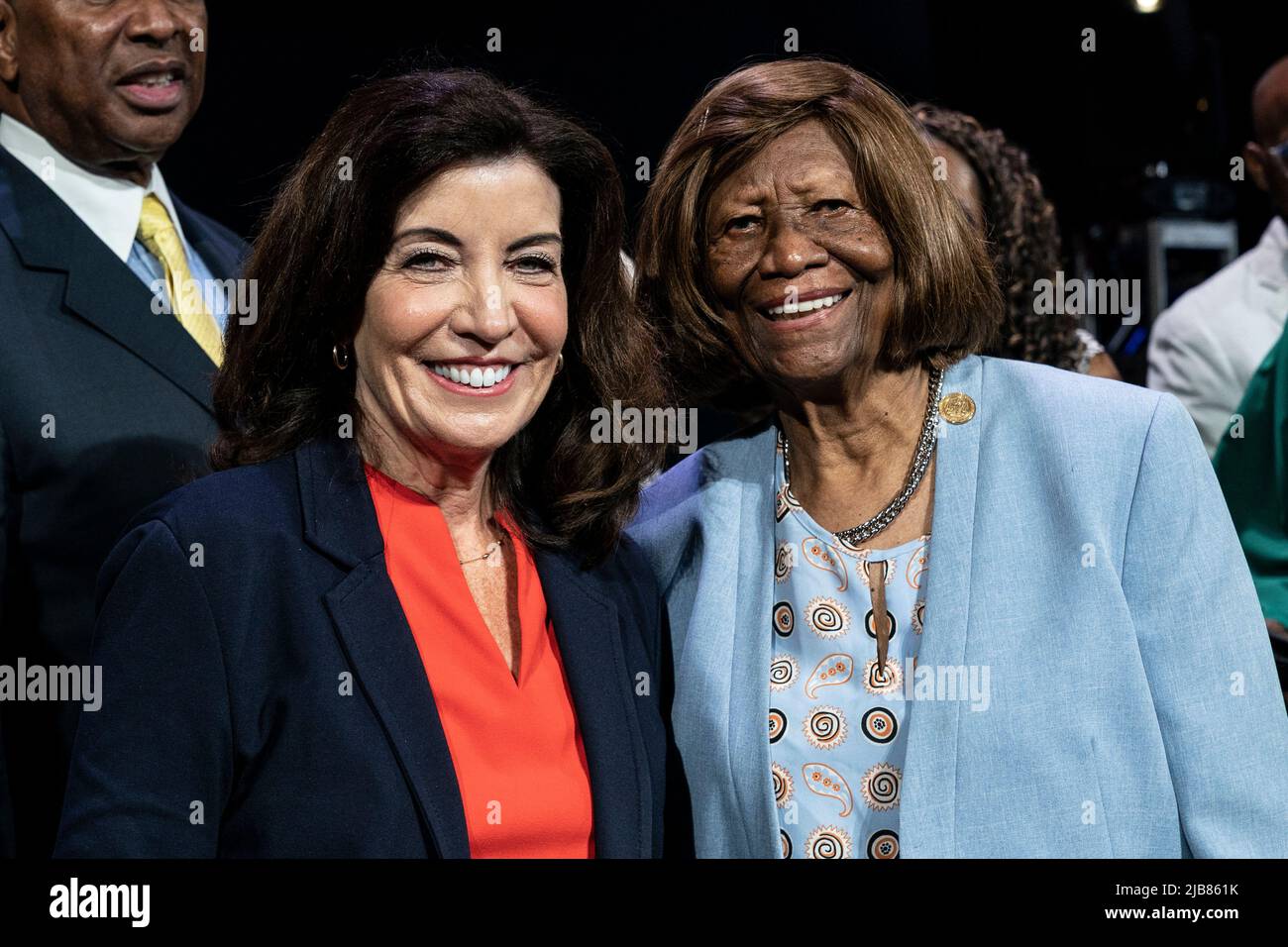 New York, NY June 3, 2022 Governor Kathy Hochul and Hazel Dukes pose
