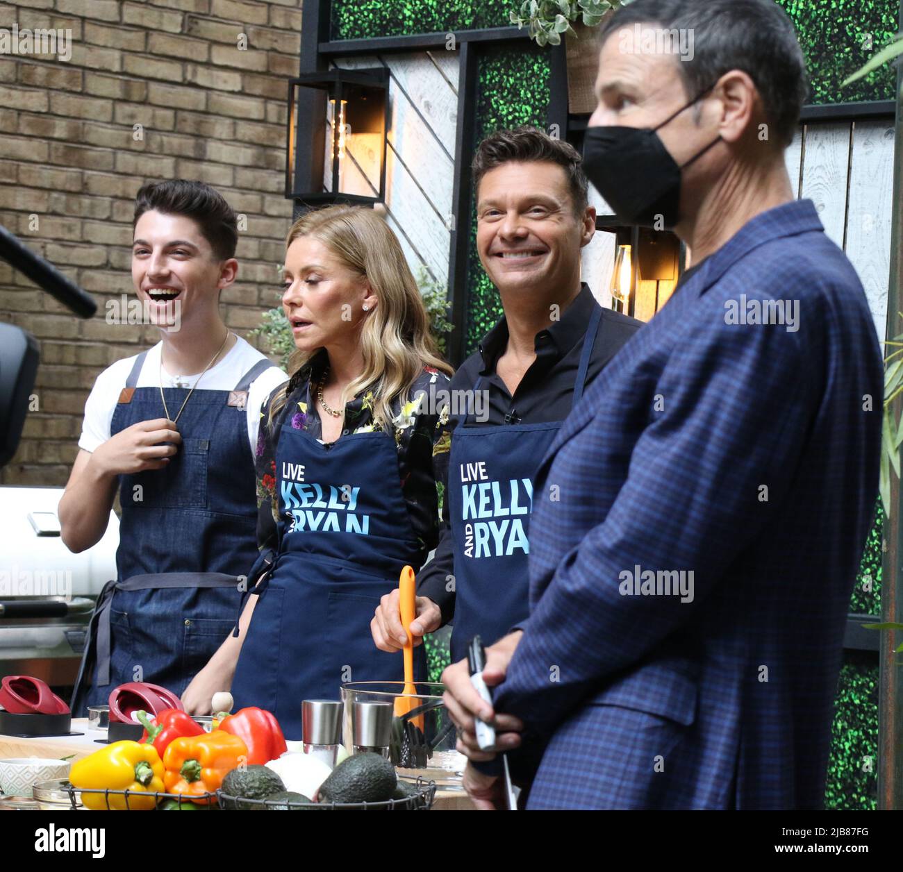 June 02, 2022.Eitan Bernath, Kelly Ripa, Ryan Seacrest, Michael Gelman