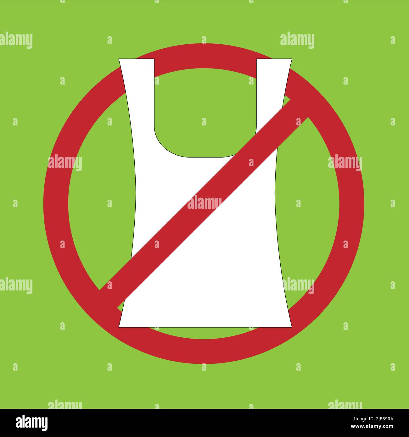 Reducing Pollution plastic uses concept,No plastic bags.Vector illustration Stock Vector