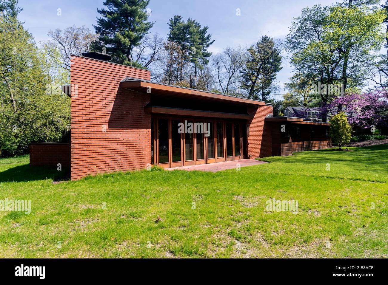 Frank Lloyd Wright’s unique hexagonal house in Glen Ridge, NJ ,USA Stock Photo