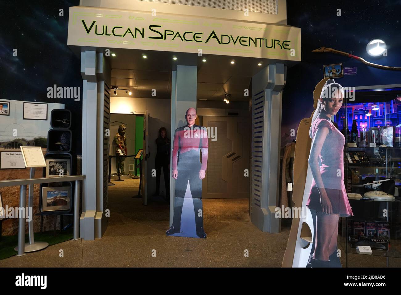 The Vulcan space adventure exhibition, Vulcan, Alberta Stock Photo