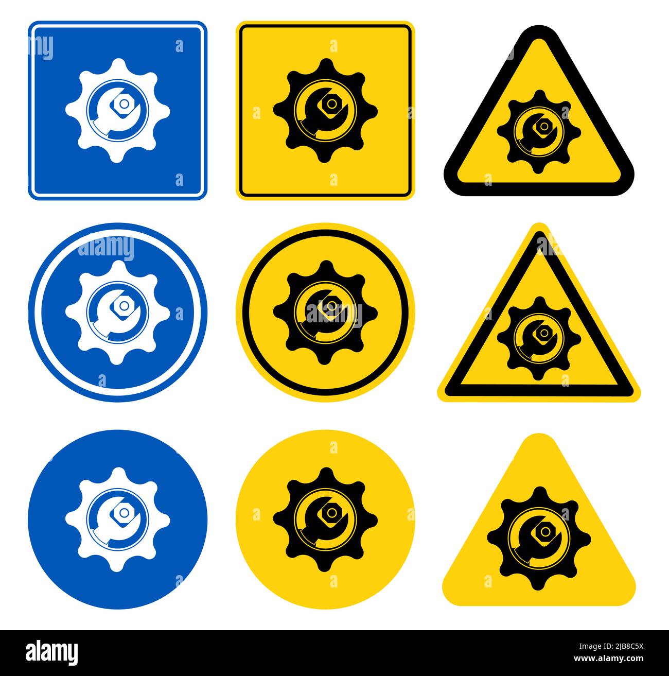 Symbol service tool icon on white background Stock Vector