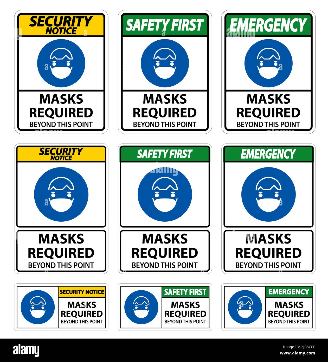 Symbol Masks Required Beyond This Point Sign Stock Vector Image & Art ...