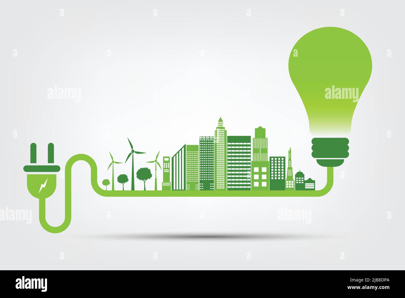 Energy ideas save the world concept Power plug green ecology Stock ...