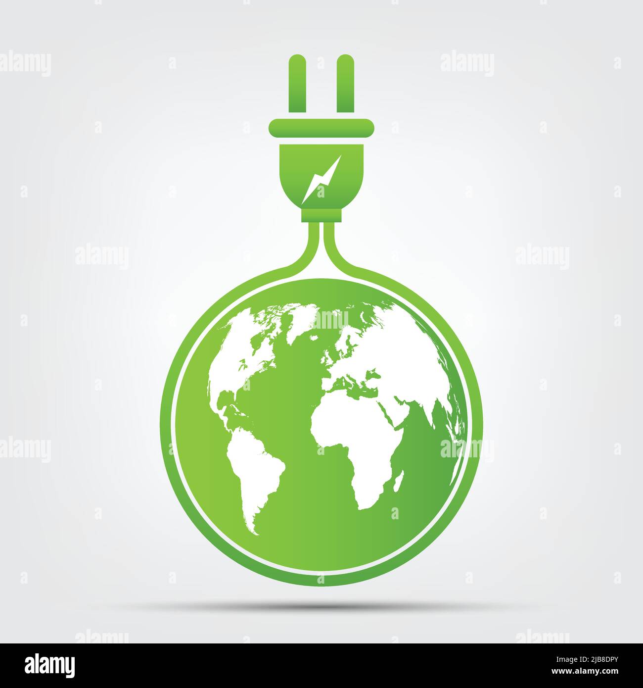 Energy ideas save the world concept Power plug green ecology Stock ...