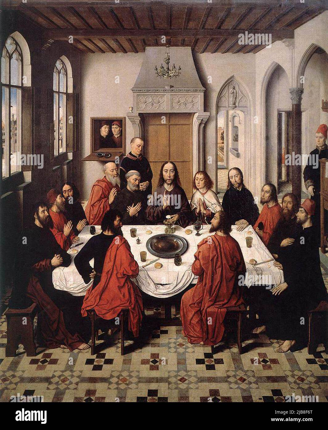 The Last Supper by Dieric Bouts Stock Photo