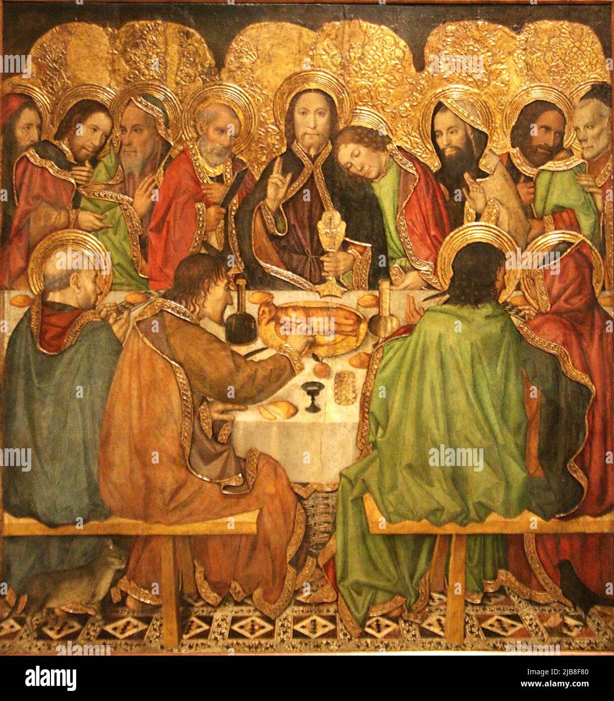 Last Supper by Jaume Huguet Stock Photo
