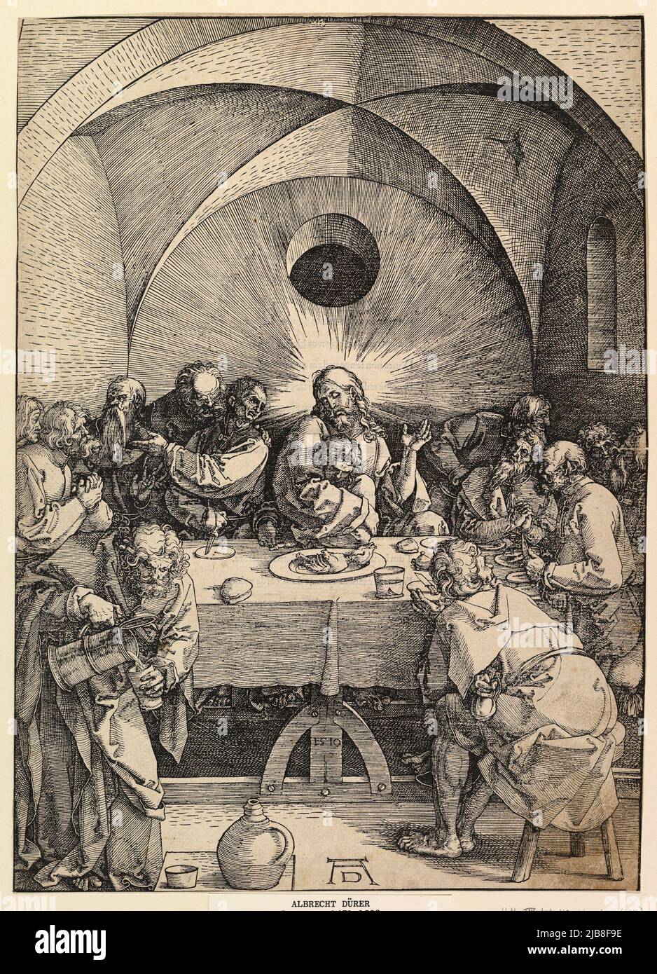 The Last Supper by Albrecht Dürer Stock Photo