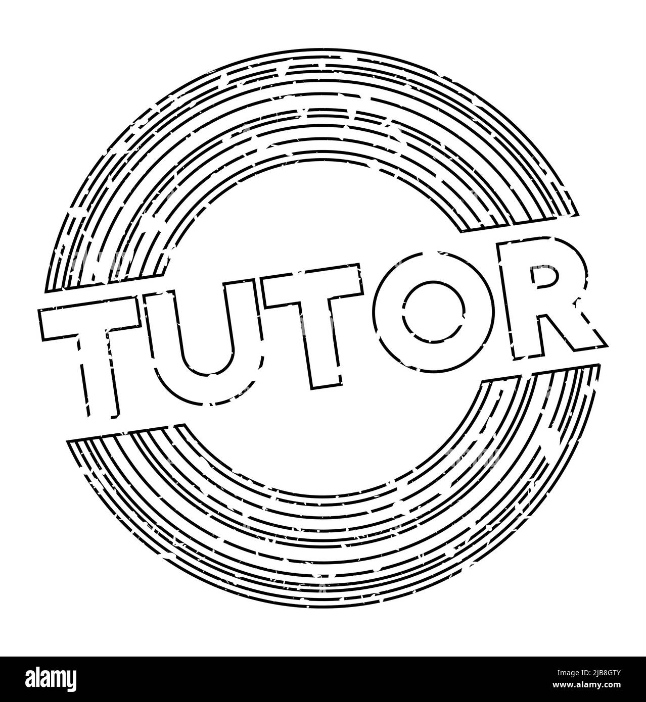 Simple vintage rubber stamp with Tutor text Stock Vector Image & Art ...