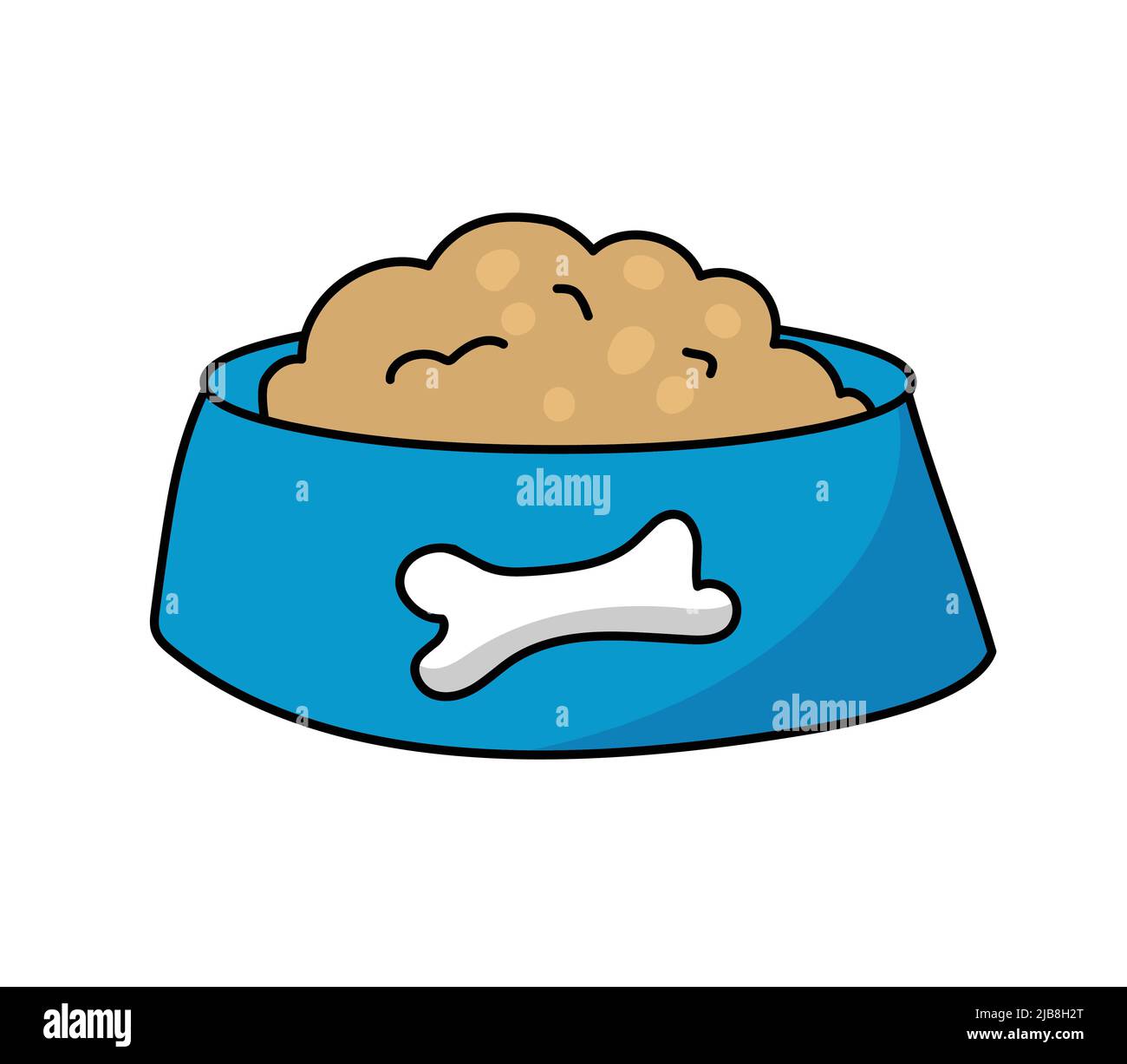 Dog bowl clipart Stock Vector Image & Art - Alamy