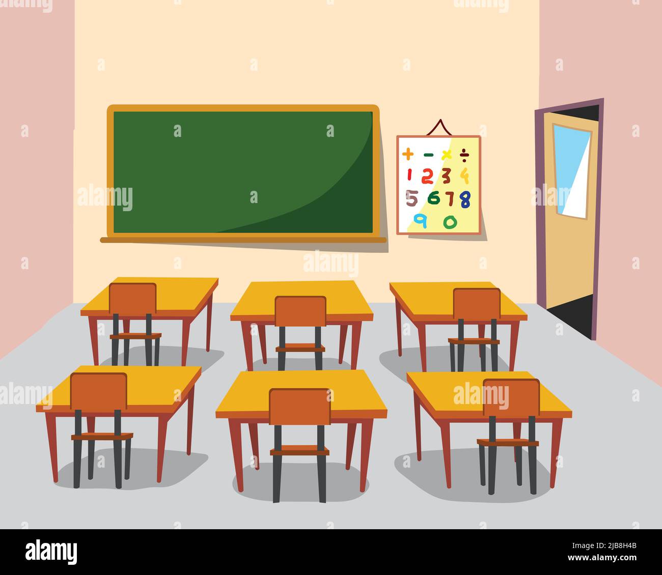 classroom background illustartion vector Stock Vector Image & Art - Alamy